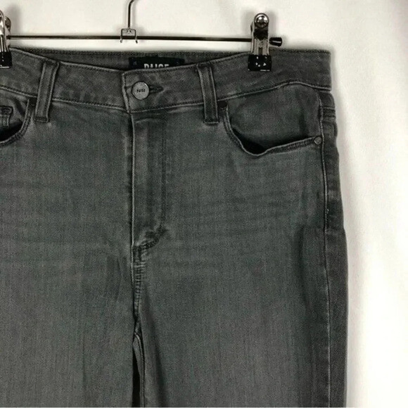 Paige Hoxton Ankle Smokey Dark Gray Skinny Jeans 27 - Picture 3 of 3